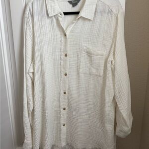 Natural Reflections Cream Button-Up Shirt